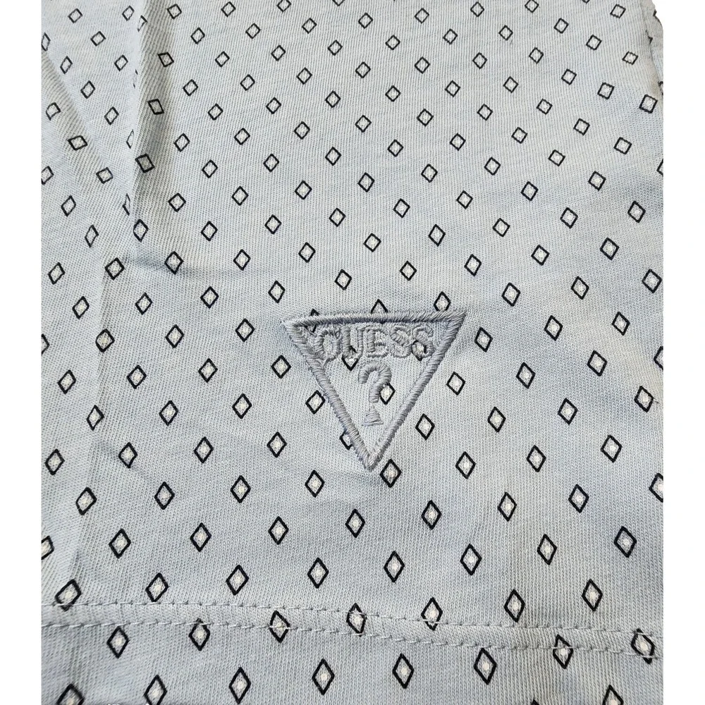 GUESS Los Angeles Men's Short Sleeve T-Shirt Size L Juliardo V-Neck Blue New - Picture 4 of 7